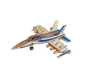 Woodcraft Drevené 3D puzzle Bojové lietadlo F18